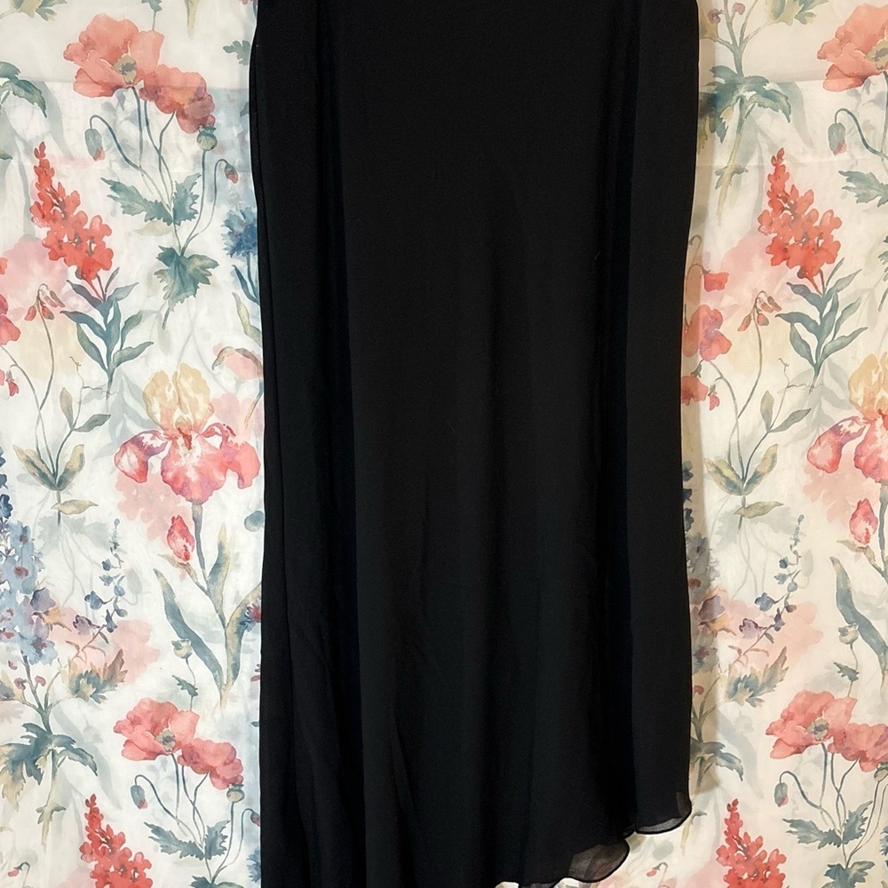 Vintage Black Women’s Maxi Skirt - Classic Flowing Silhouette